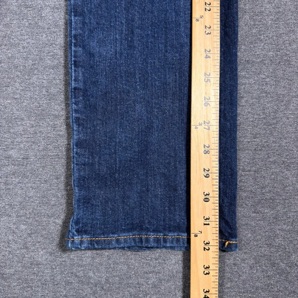 Levi's 505 Straight Jeans Womens 8 Blue Mid Rise‎ Stretch Denim Classic Momcore